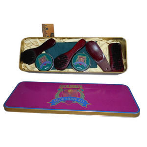 Golfer's Shoe Shine Kit Tin w/Accessories 1997 Giftware Vintage